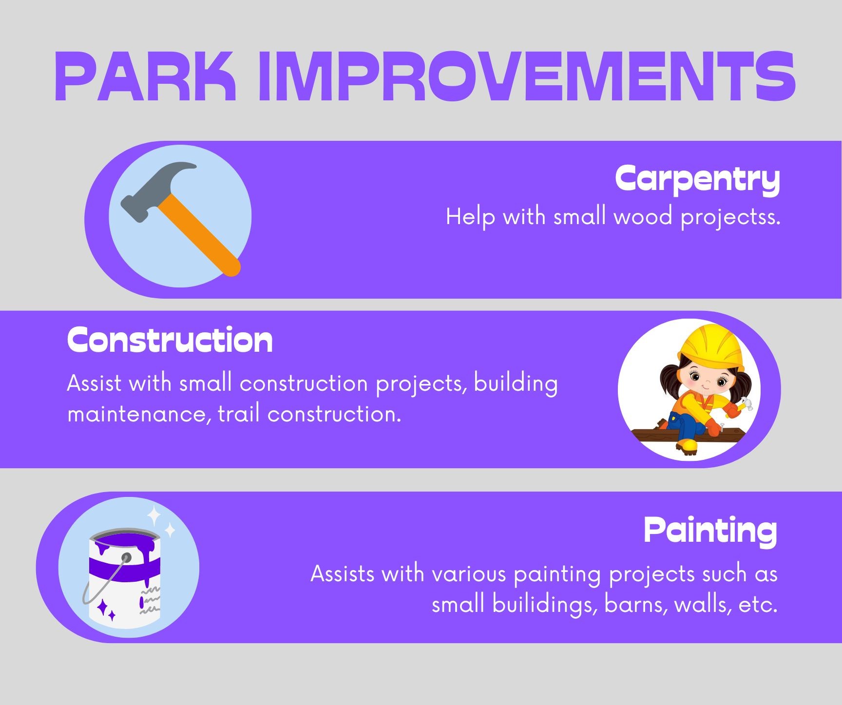 park improvement opportunities